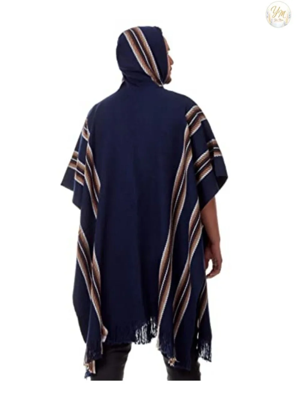 Alpaca Wool Hooded Poncho Cloak Cape Unisex Wrap
